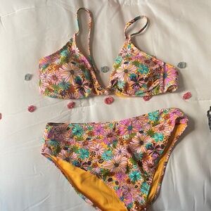 Floral Bikini Set - Multicolor